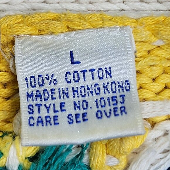 Vintage Nordstrom Active Sports Floral Knit Cardigan Sweater Women's Large - Picture 8 of 11